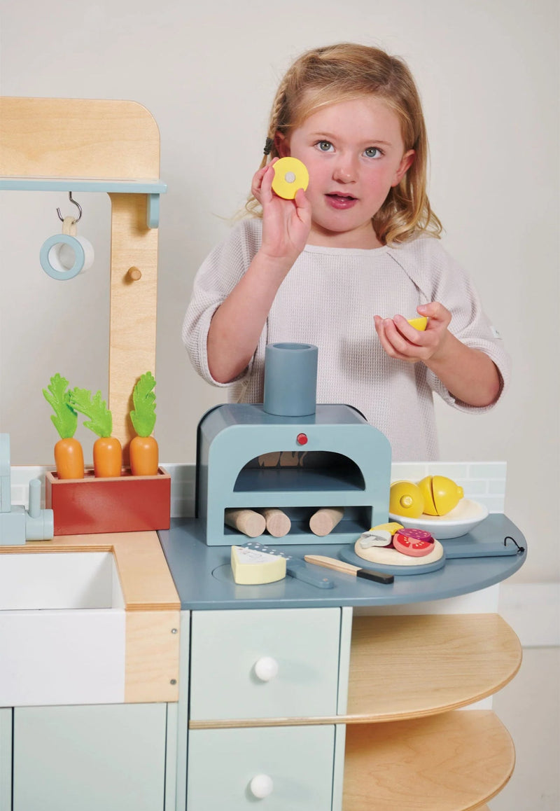 Kit cozinha com forno de pizza mais geladeira byside