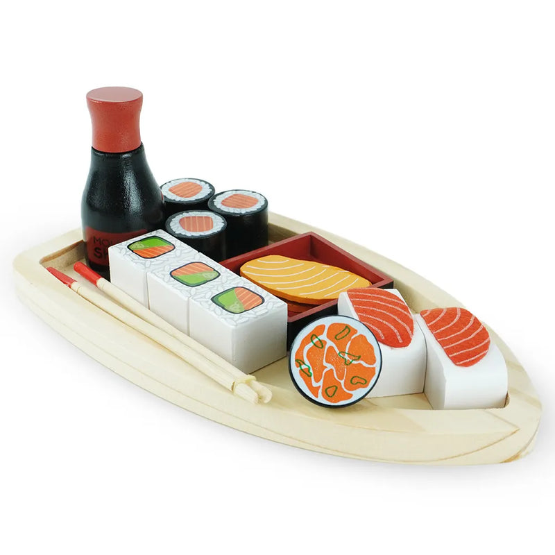 Kit Sushi Brinquedo em Madeira