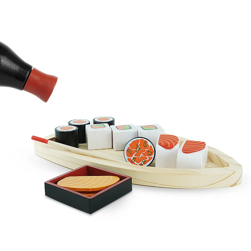 Kit Sushi Brinquedo em Madeira